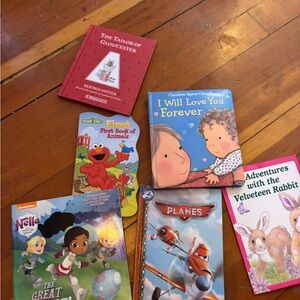 Lot of new kids books.